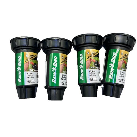 Lot Of 4 Rain Bird 1800 Series Adjustable Pop-Up Sprinkler Spray Heads. {17}. - Picture 1 of 9